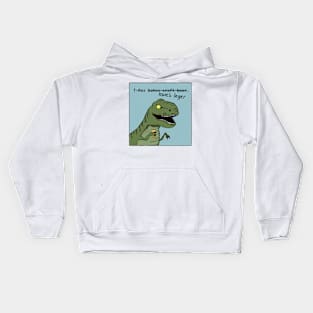 T-Rex Loves Lager Kids Hoodie